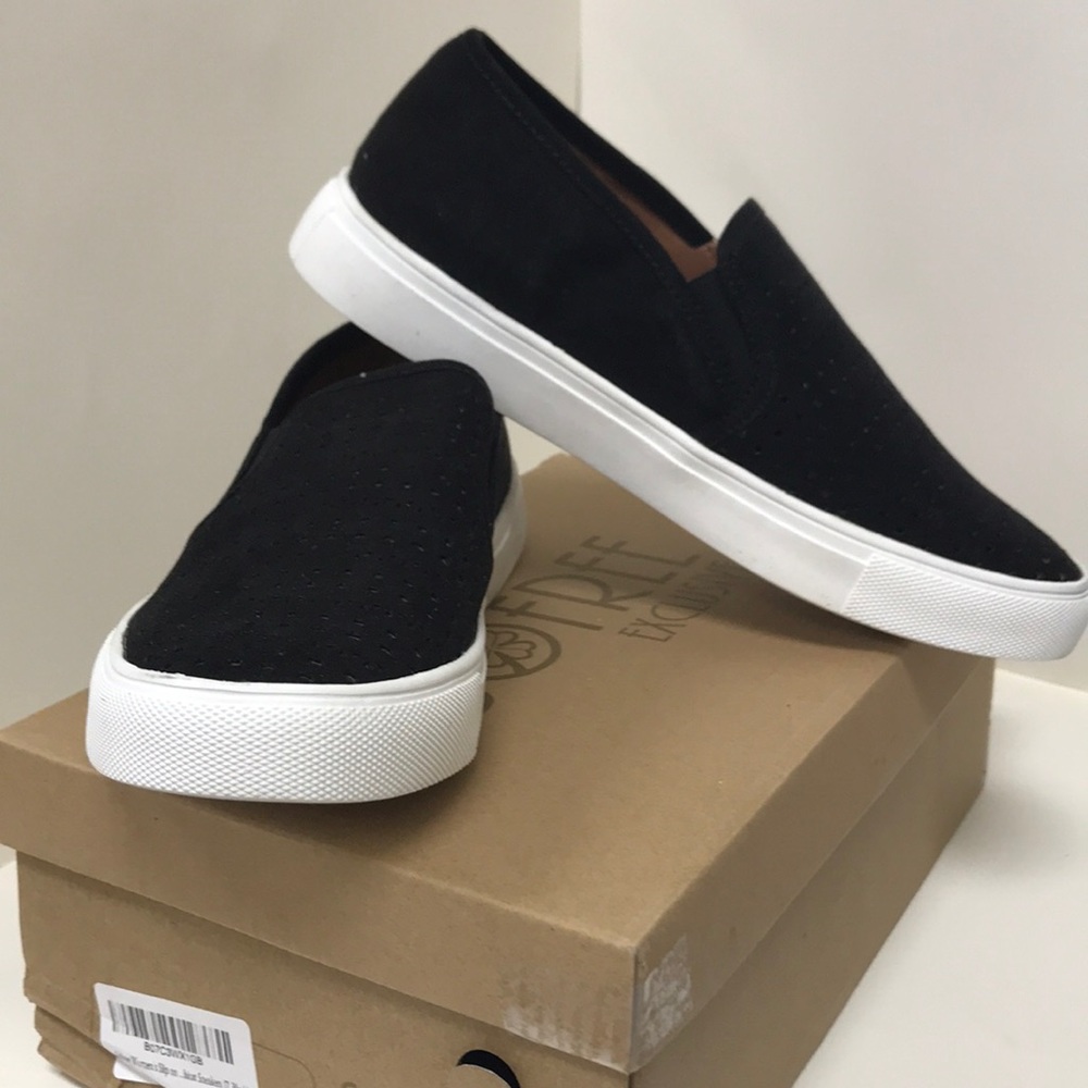 Kaley-02 Perforated Lasercut Slip on Sneakers